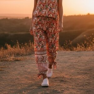 World Market Patterned Boho Pajama Pants